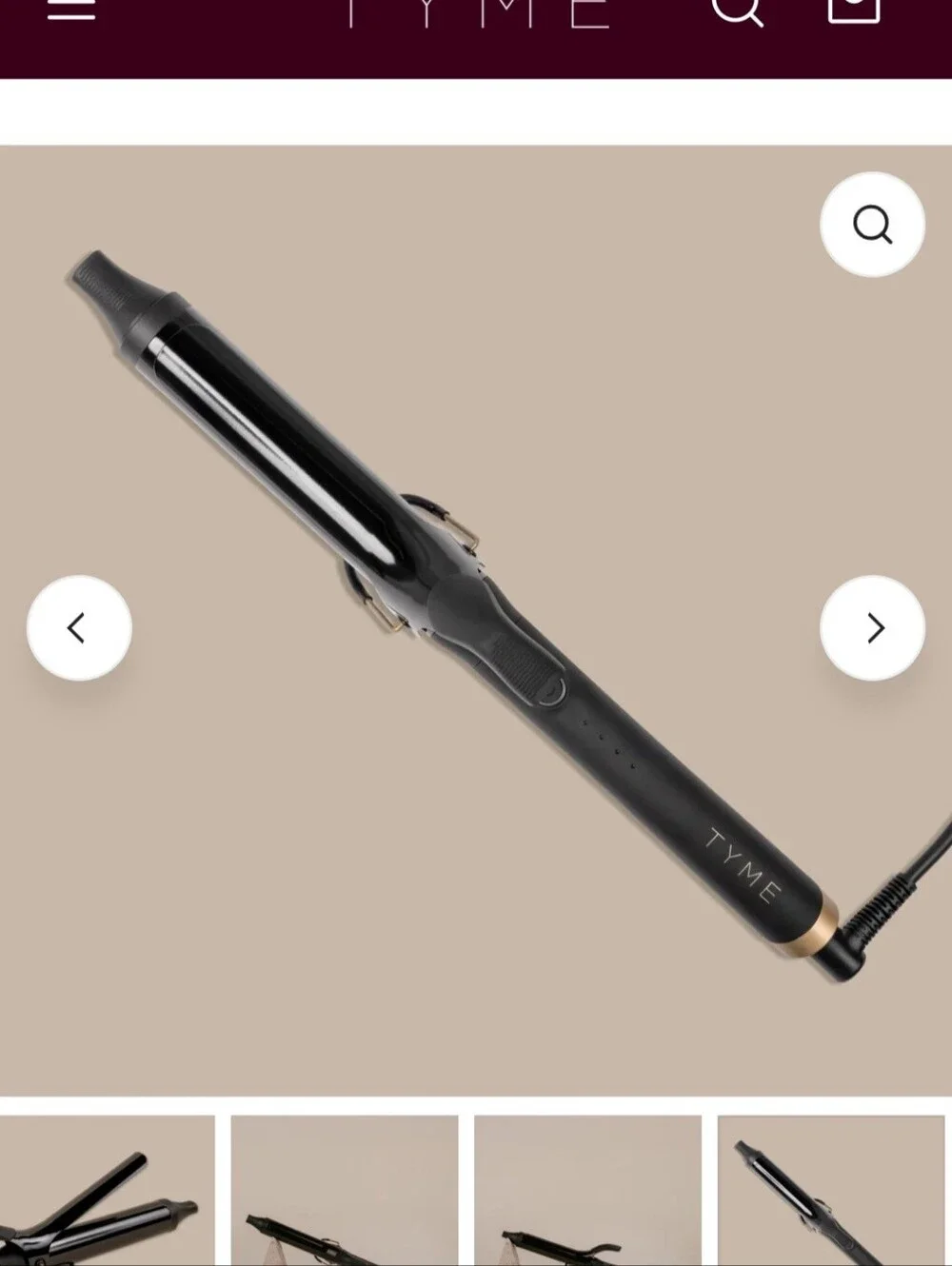 Tyme 1.25 Ceramic Curling Iron